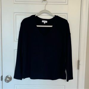 Michael Stars Black Long Sleeve Top | XS